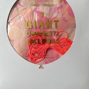 3 * 31” clear balloons with confetti